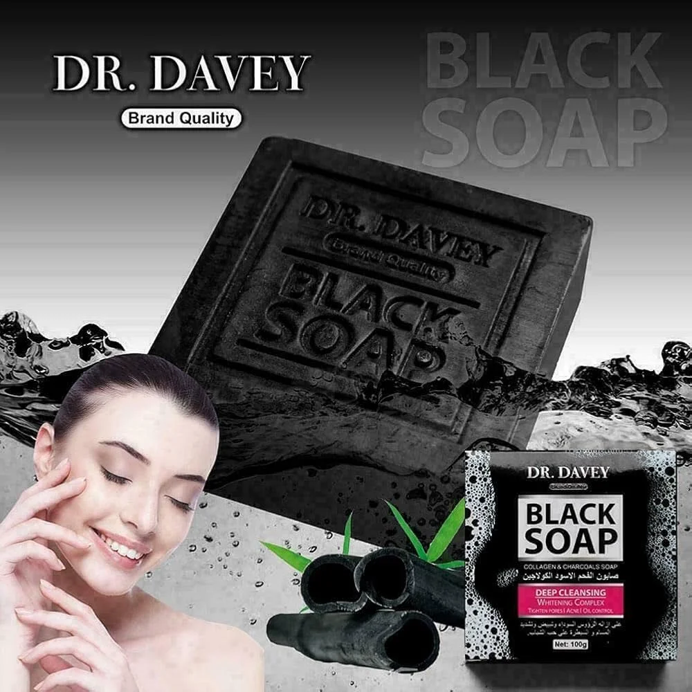 صابون الكولاجين والفحم دكتور ديفي 100 غرام صابون الكولاجين والفحم دكتور ديفي 100 غرام