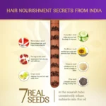Nourishing Indian Herbal Hair Oil with Onion and 7 Herbal Seeds - 280 ml - Image 3