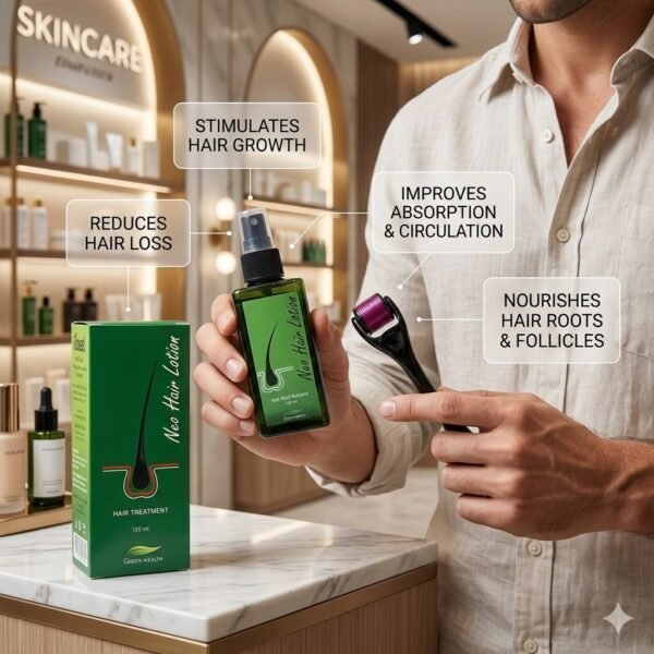 Neo Hair Lotion + Derma Roller Set (1)
