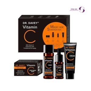 Dr. Duffy’s Complete Vitamin C Facial Care Set 4-in-1 Anti-aging set with face cream, serum, pure dark spots and whitening