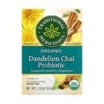 Traditional Medicinals, Organic Dandelion Tea Probiotic, Caffeine-Free, 16 packaged tea bags, 1.19 oz (33.6 g)