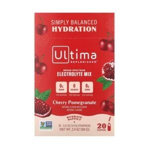 Ultima Replenisher, Electrolyte Blend, Cherry & Pomegranate Flavor, 20 sachets, 0.12 oz (3.4 g) per pack