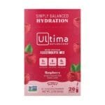 Ultima Replenisher, Electrolyte Blend, Raspberry Flavor, 20 sachets, 0.11 oz (3.2 g) per pack