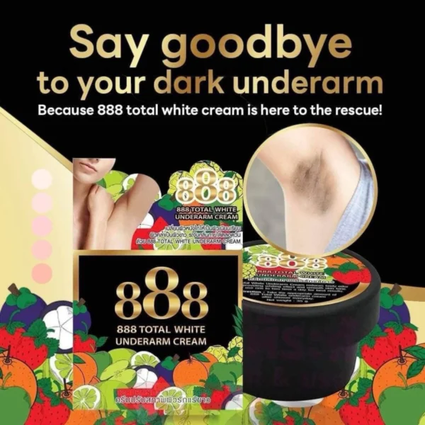 888 Total White Underarm Cream (35g) - Image 3