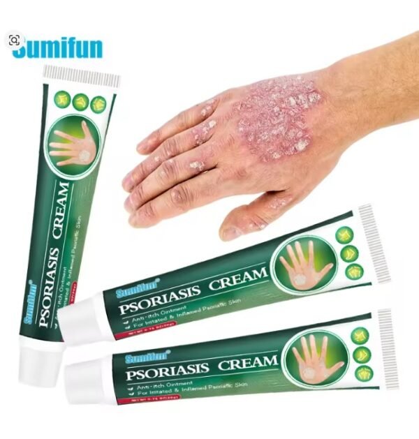 ⁦Sumifun الطب الصدفية الصينية كريم العناية بالبشرة لالتهاب الجلد الأكزيما العلاج الشرى الطبية المضادة للحكة مرهم⁩ - الصورة ⁦1⁩