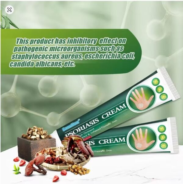 ⁦Sumifun الطب الصدفية الصينية كريم العناية بالبشرة لالتهاب الجلد الأكزيما العلاج الشرى الطبية المضادة للحكة مرهم⁩ - الصورة ⁦2⁩