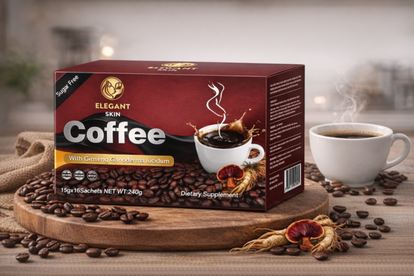 Elegant Skin coffee with ginseng and ganoderma - no sugar