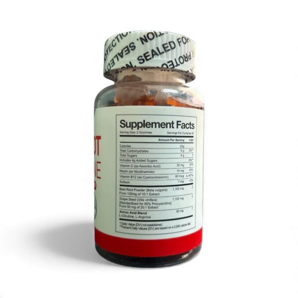 حلوى الشمندر مع إل أرجينين Beetroot L Arginine Gummies (1)