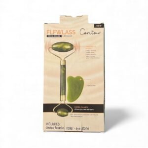 رولر مساج الوجه + حجر غوا شا – لتنشيط الدورة الدموية وشد البشرة FLFWLASS Facial Roller & Gua Sha (2)