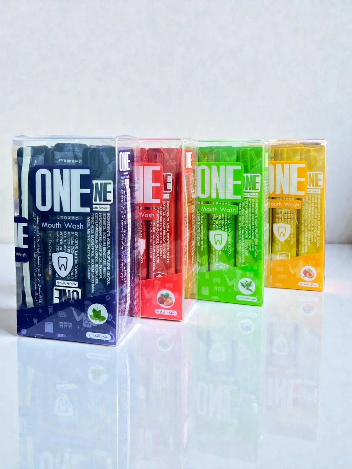 غسول الفم ONE بأربع نكهات منعشة غسول الفم ONE بأربع نكهات منعشة