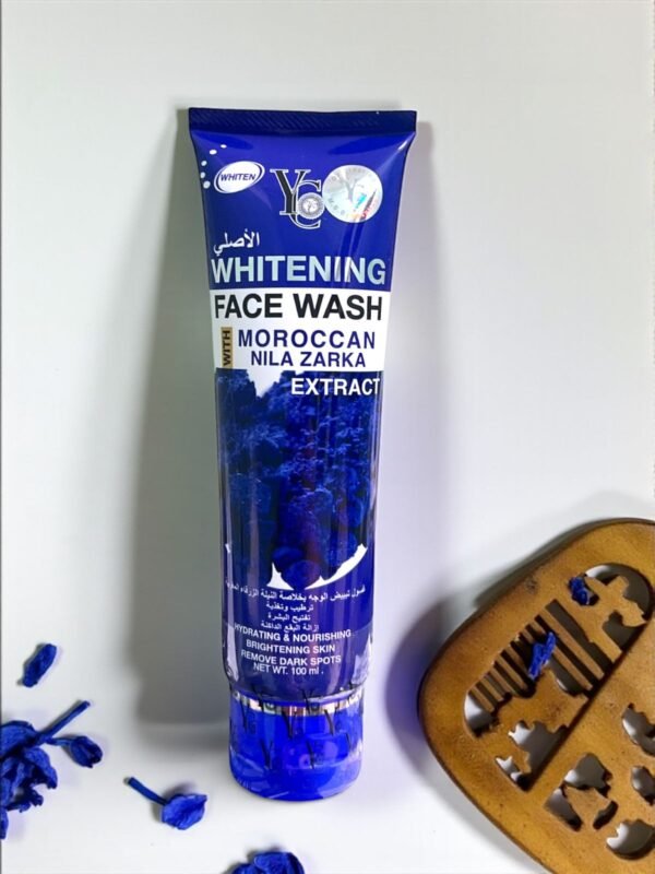 غسول تفتيح الوجه بخلاصة النيلة الزرقاء المغربية Brightening Face Wash 3