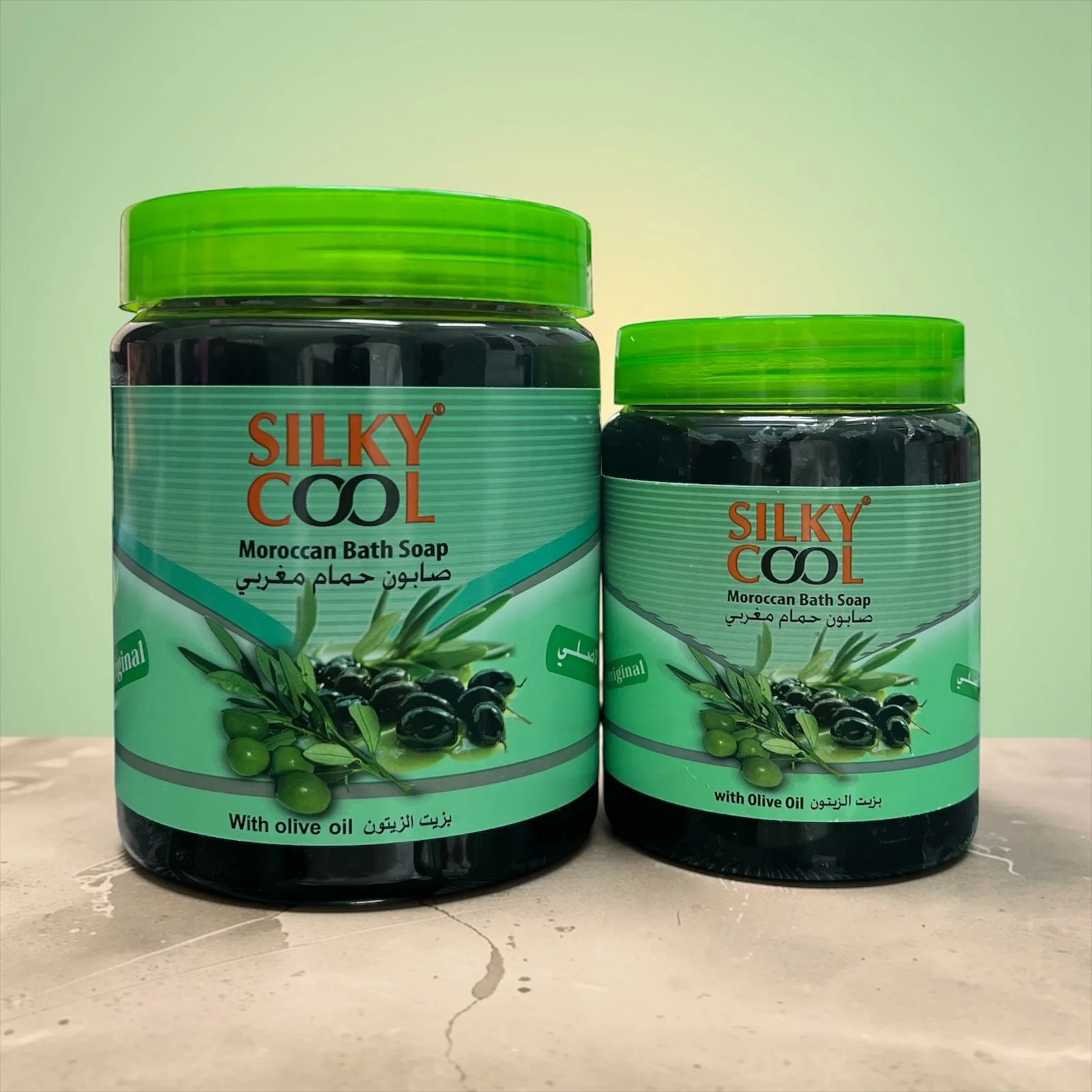 الصابون المغربي بزيت الزيتون Silky Cool لتنظيف وتقشير البشرة الصابون المغربي بزيت الزيتون Silky Cool لتنظيف وتقشير البشرة