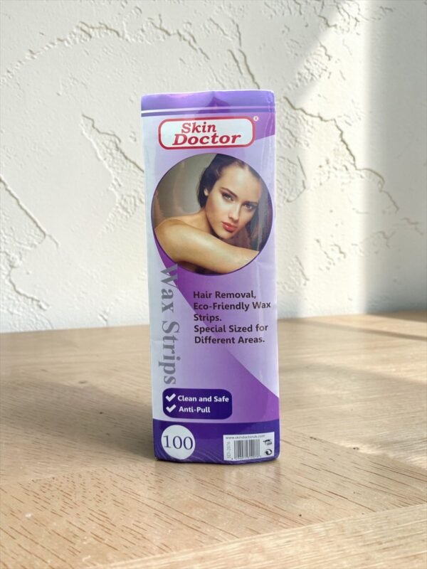 شرائح ورق الشمع لإزالة الشعر 100 قطعة Skin Doctor Wax Strips (1)