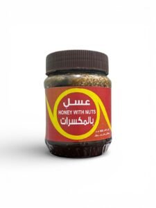 Enjoy Yemeni Honey with Honeycomb 500g - Amazing Benefits and Luxurious Taste 1 Honey with Nuts 500 gm Natural Energy Support Blend