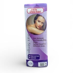 ورق شرائح شمع لإزالة الشعر 100 قطعة Skin Doctor Non Woven Wax Strips (1)