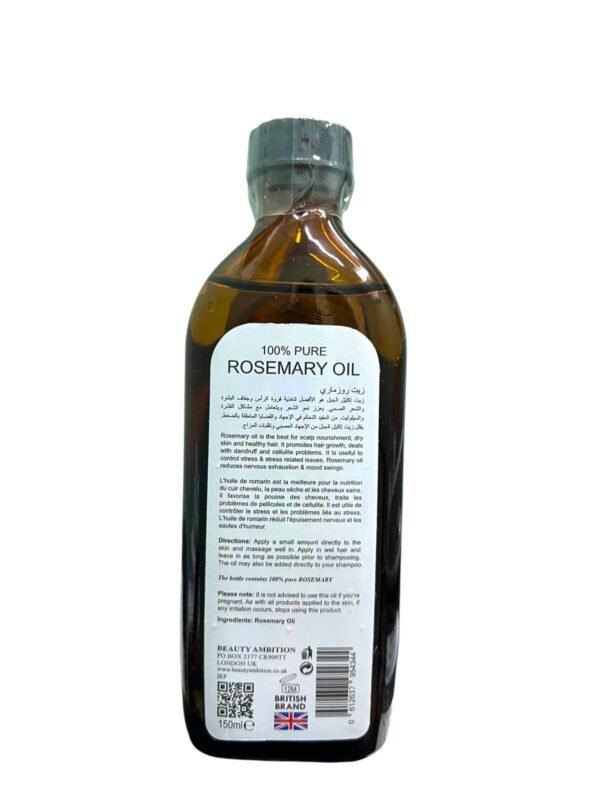 100% Natural Rosemary Oil – For Thickening Hair and Strengthening Follicles (1)