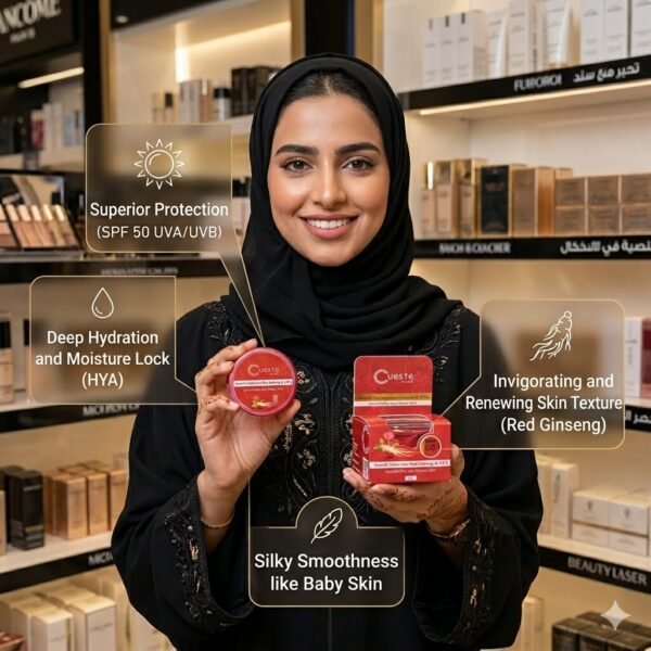 CuesTe Red Ginseng Sunscreen Gel SPF50 + HA (1)