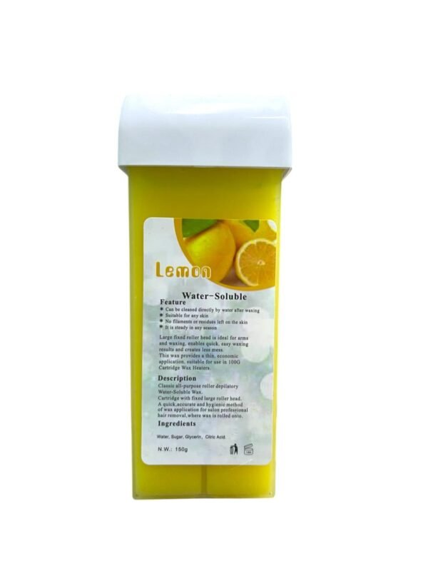 Hair Removal Roll On Wax 150g – LemonStrawberryHoney Flavors Water Soluble Wax Cartridge (2)