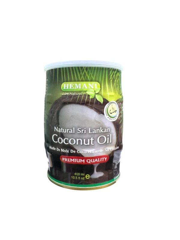 Hemani Natural Coconut Oil 400ml – 100% Pure for Hair, Skin & Cooking Sri Lankan Coconut Oil (1)