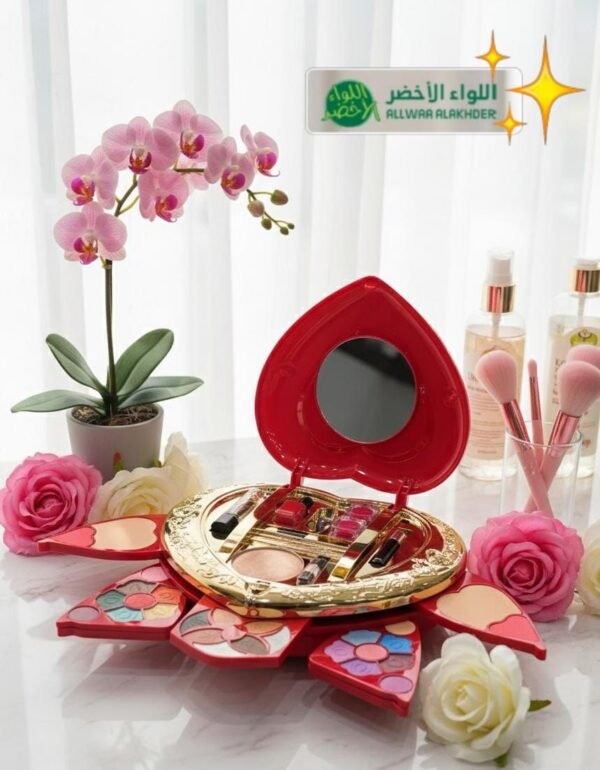 Luxurious heart shaped makeup set – Flower Lover Makeup Kit A complete beauty set, the perfect gift (3)