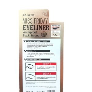 Miss Friday waterproof eyeliner – soft black color and long lasting wear (2)