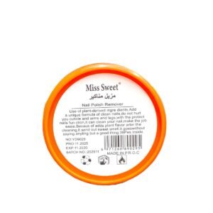 Miss Sweet Large Nail Polish Remover with Orange Scent – ​​Quick and Smooth Removal Nail Polish Remover (1)