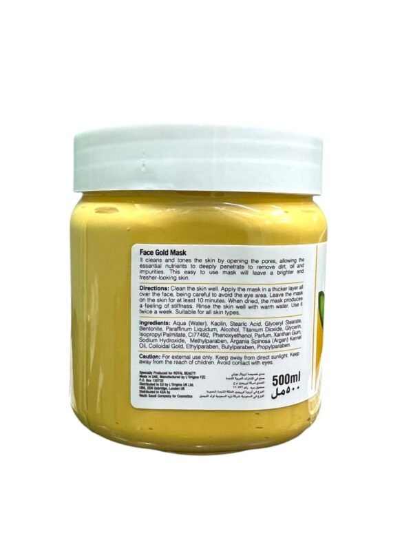 Royal Beauty Gold Face Mask 500ml Deep Cleansing + Brightening + Firming (2)