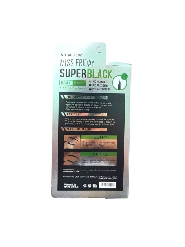 Super Black Liquid Eyeliner – Precise definition and 24 hour wear (1)