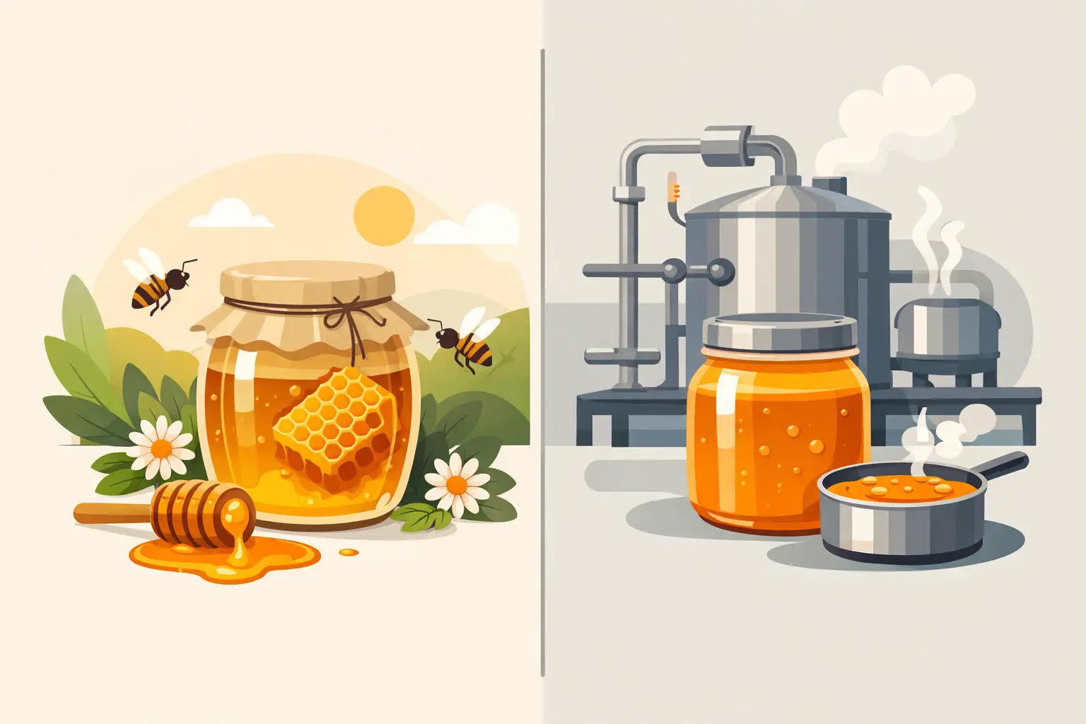Raw or Pasteurized Honey? The Real Difference 1 العسل الخام أم المبستر؟ الفرق الحقيقي