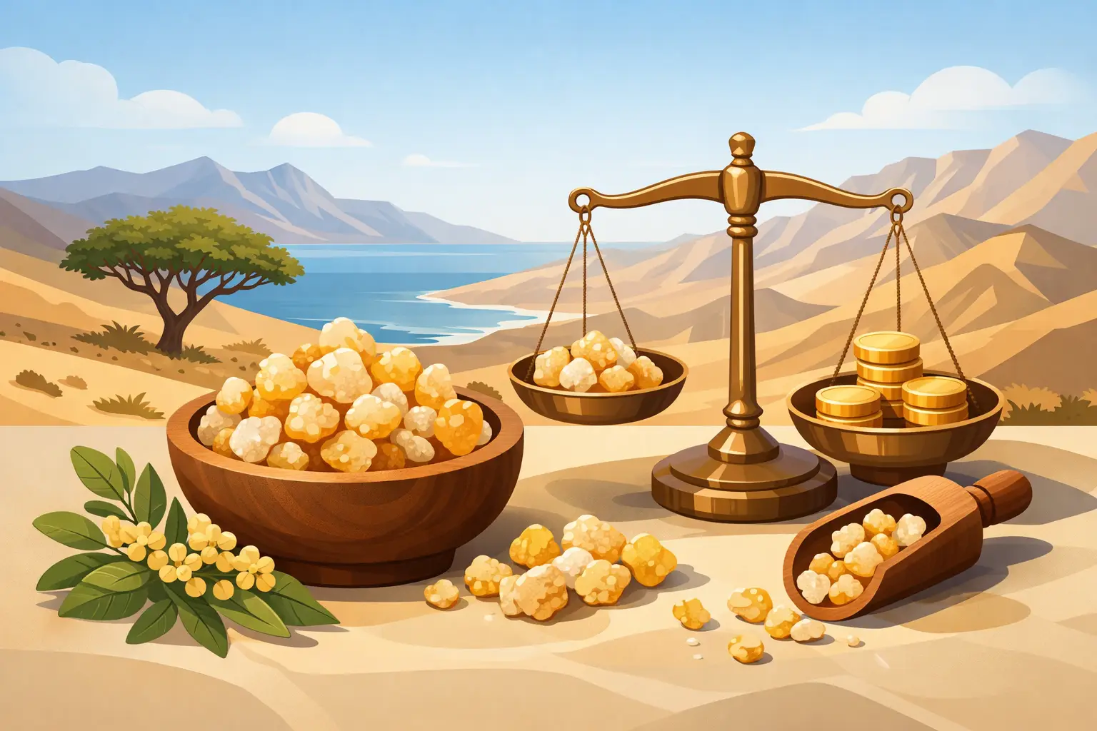 سعر اللبان العماني الأصلي وكيف تعرف قيمته
