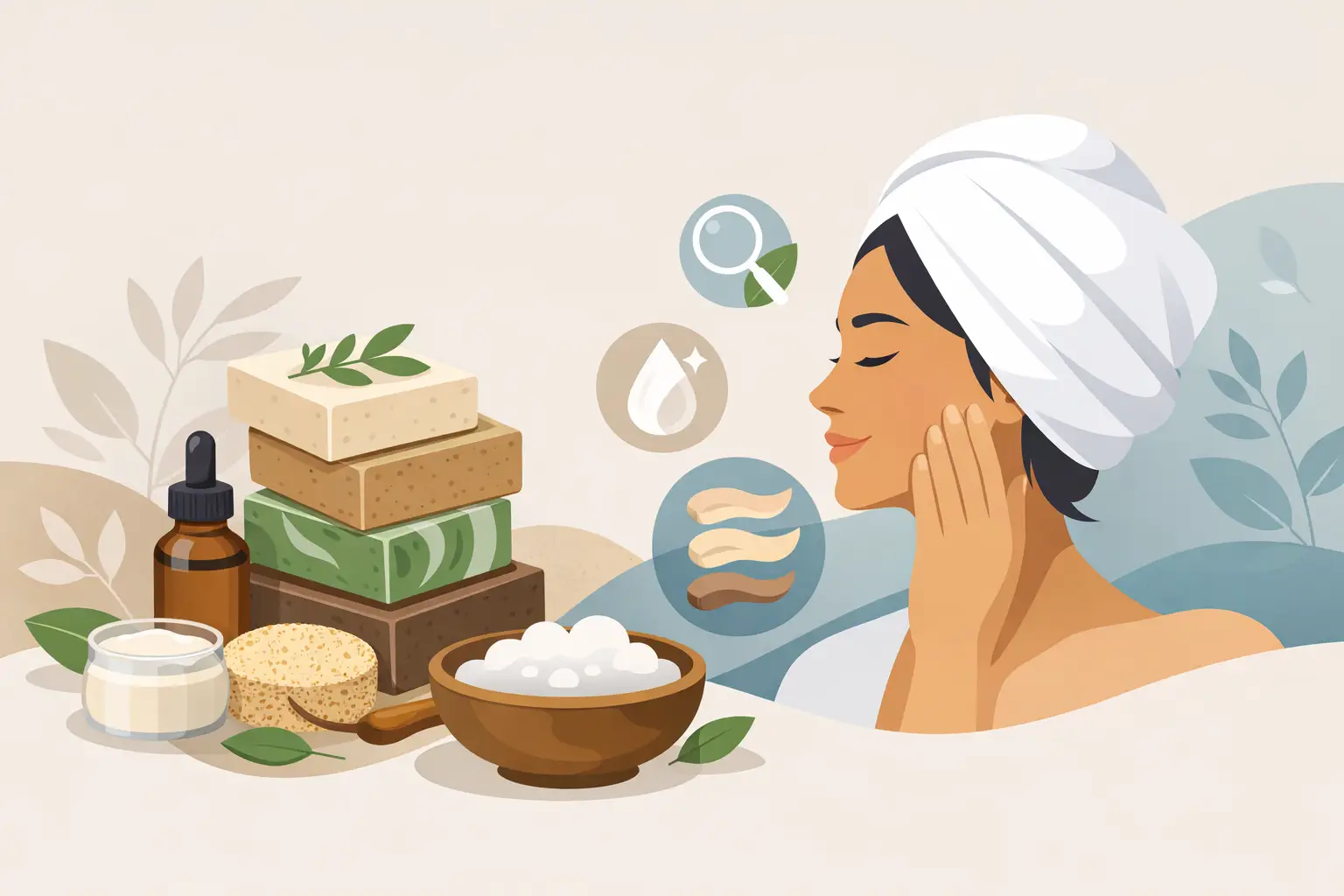 أفضل صوابين طبيعية للبشرة وكيف تختارينها