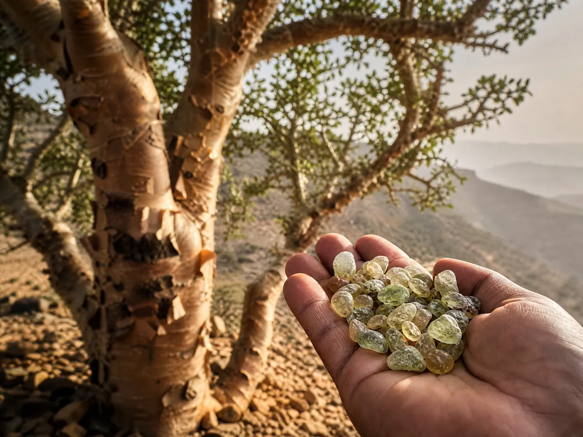 اللبان الحوجري من أشجار ظفار
