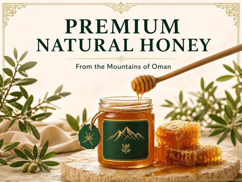 Premium natural honey from the Omani mountains