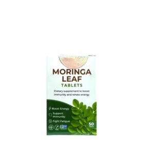 Box of Moringa tablets for immunity and energy boost