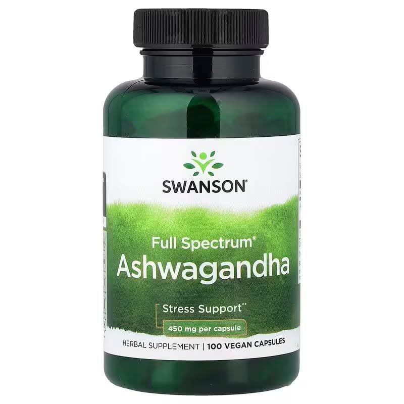 alw-12358-avif Swanson's Full Spectrum®, 100 pure vegetarian capsules (450mg per capsule) - Image 1