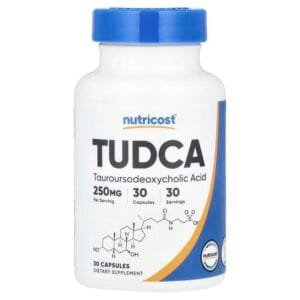 Nutricost, TUDCA, 250 mg, 30 capsules