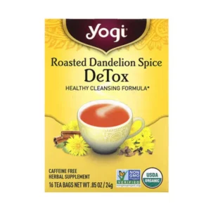 Yogi Tea, Detox, Roasted Dandelion Herb, Caffeine Free, 16 tea bags, 0.85 oz (24 g)