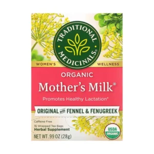 Traditional Medicinals, Organic Mother’s Milk, Original Fennel & Fenugreek, Caffeine-Free, 16 packaged tea bags, 0.99 oz (28 g)