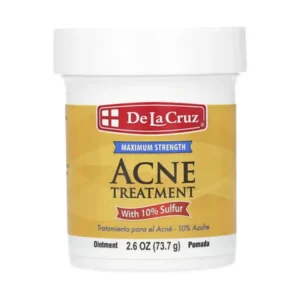 De La Cruz, acne ointment with 10% sulfate, for maximum effectiveness, 2.6 oz (73.7 g)