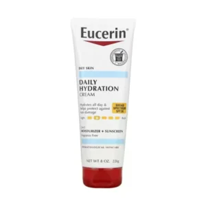 Eucerin, Daily Moisturizing Cream, SPF 30, fragrance-free, 8 fl oz (226 ml)