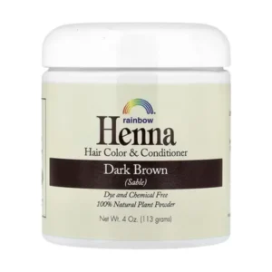 Rainbow Research, Henna, Hair Color and Conditioner, Dark Brown, 4 oz (113 g)