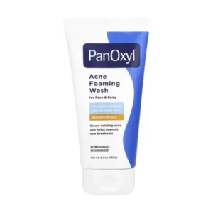 Panoxyl, foaming acne cleanser for face and body, maximum effectiveness, 5.5 oz (156 g)