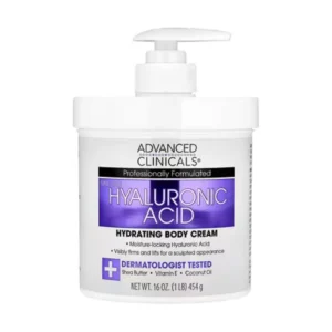 Advanced Clinicals, Hyaluronic Acid, Body Moisturizing Cream, 16 oz (454 g)