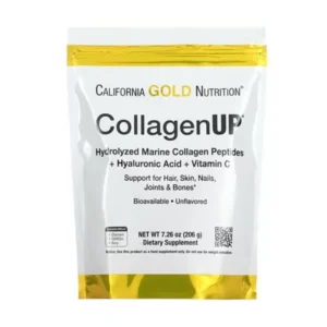 California Gold Nutrition, CollagenUP®, hydrolyzed marine collagen peptides with hyaluronic acid and vitamin C, unflavored, 7.26 oz (206 g)