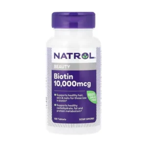 Natrol, Beauty, Biotin, 10,000 mcg, 100 tablets