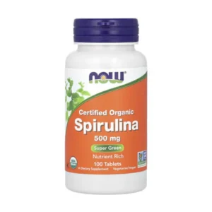 NOW Foods, Certified Organic Spirulina, 3,000mg, 100 tablets (500mg per tablet)
