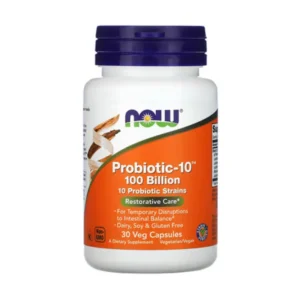 NOW Foods, Probiotic-10, 100 billion, 30 vegetarian capsules