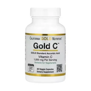 California Gold Nutrition, Gold C™, USP Grade Vitamin C, 1,000 mg, 60 vegetarian capsules