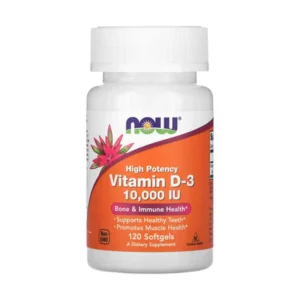 NOW Foods, Vitamin D-3, High Potency, 10000 IU, 120 softgels