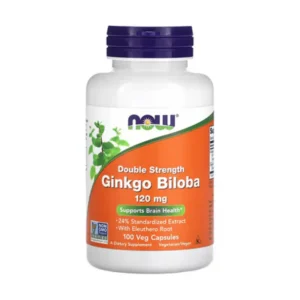 Now Foods, Ginkgo Biloba Double Strength, 120mg, 100 vegetarian capsules